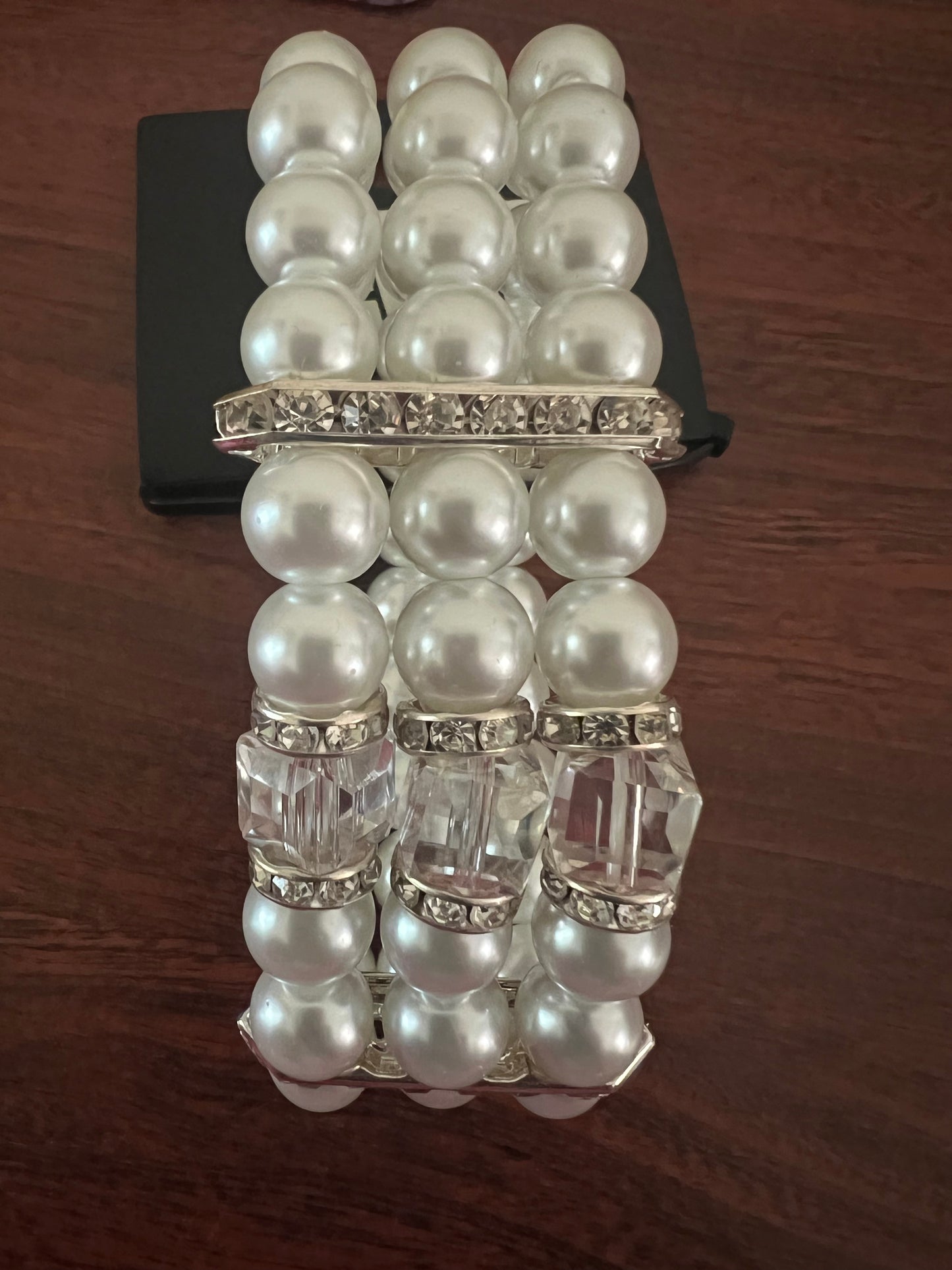 Crystal and Pearl Bracelet